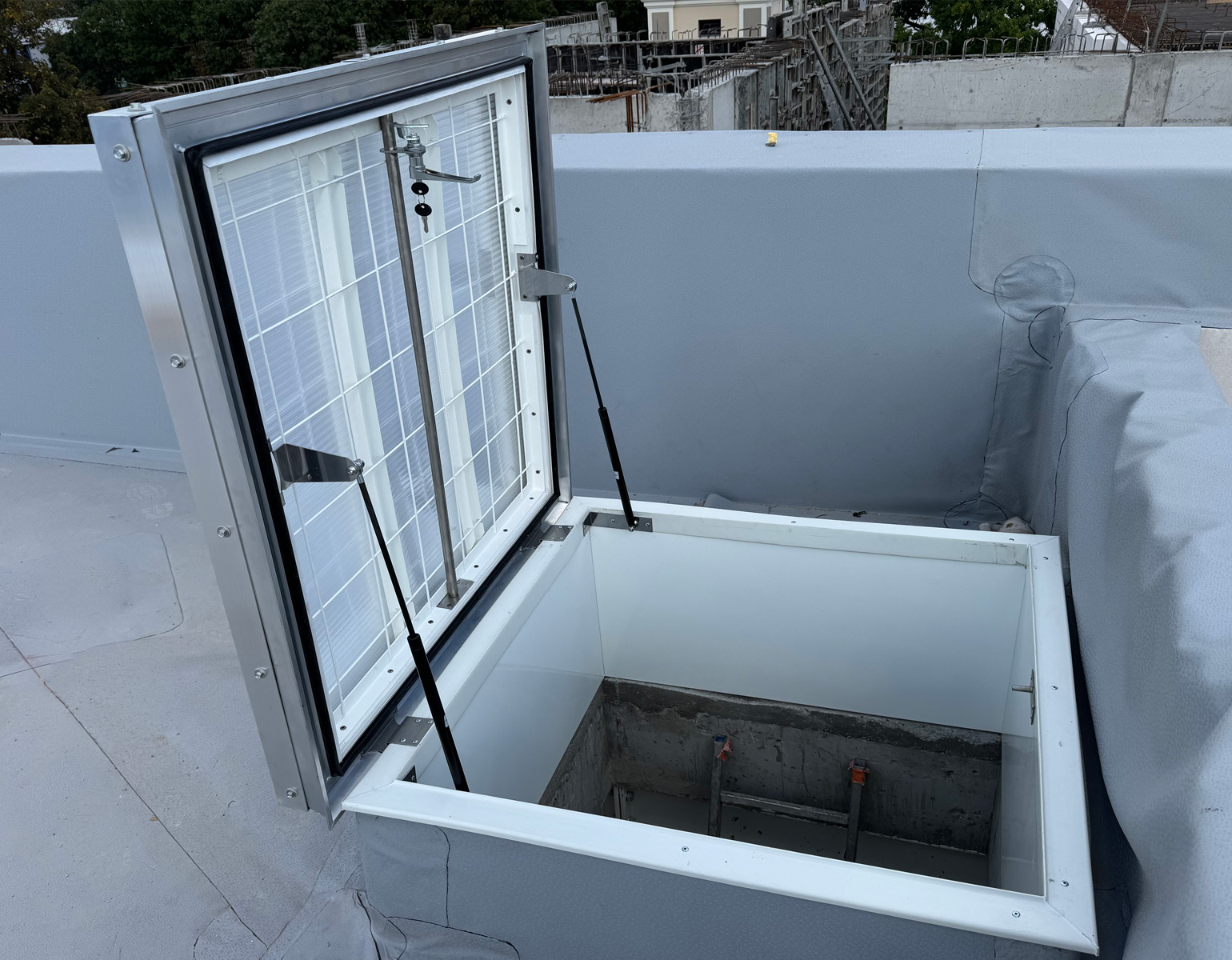 What is a roof hatch?