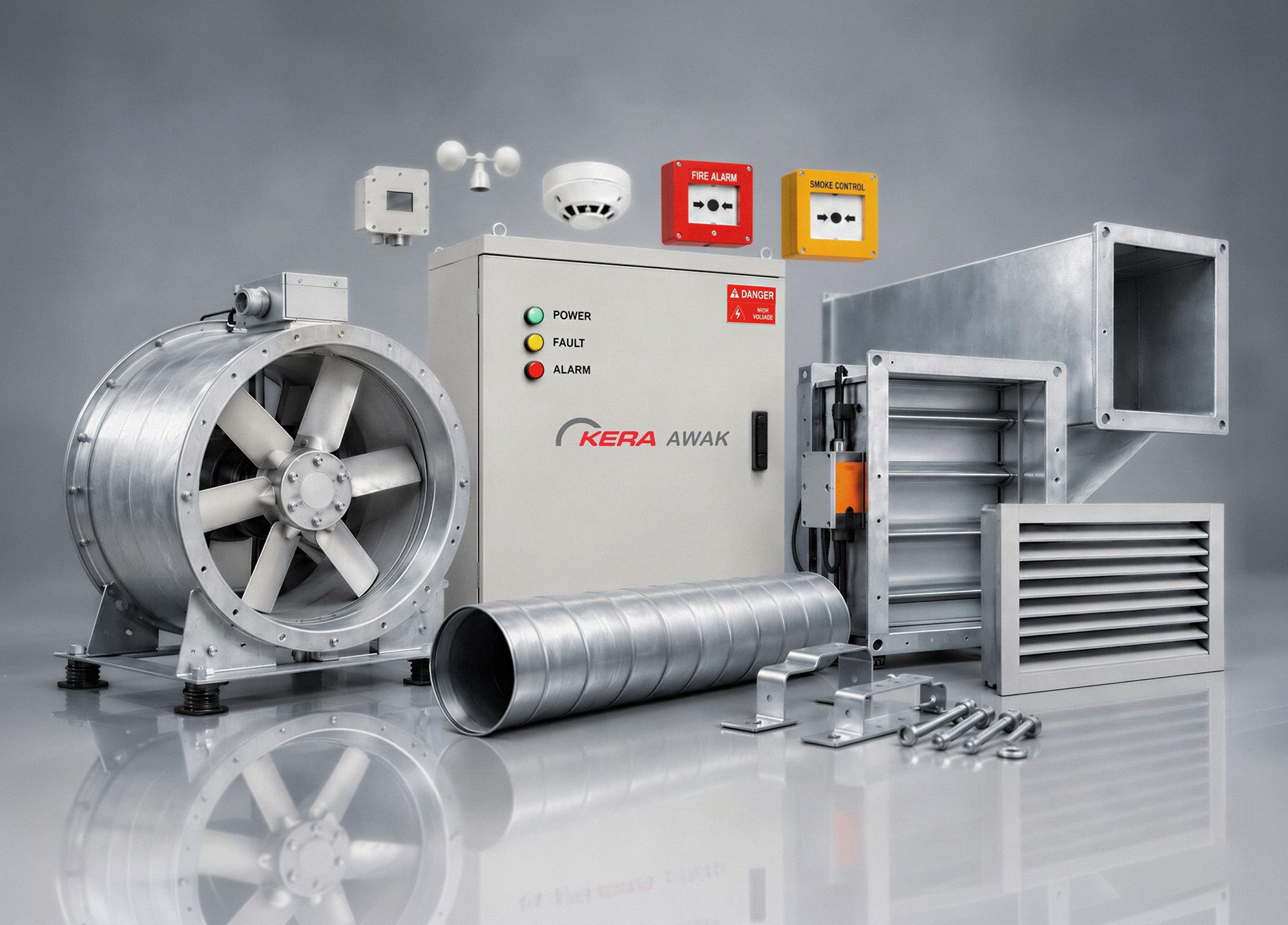 Smoke Extraction with Mechanical Air Supply - AWAK